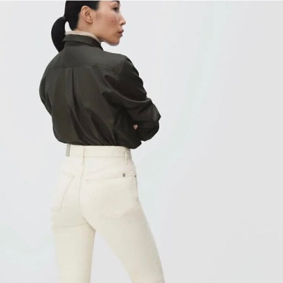 NWT Everlane The Cheeky Straight Jean in Bone - Size 30 Crop - Picture 5 of 9
